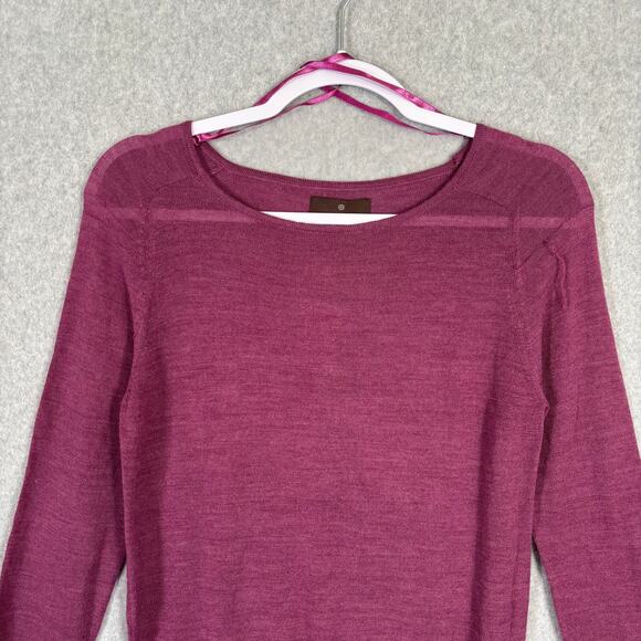 Fenn Wright Manson Sweater Women Small Pink Merino Wool Thin Casual Classic READ - Picture 3 of 9